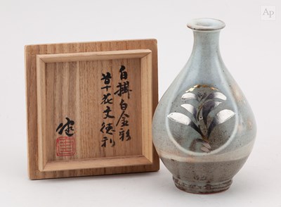 Lot 444 - KEN MATSUZAKI (born 1950); a bulbous stoneware...