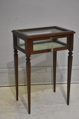 Lot 143 - A reproduction inlaid bijouterie table, width...