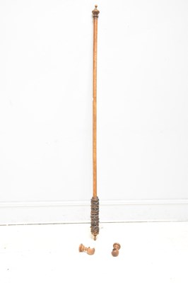 Lot 315 - A late Victorian curtain rail, length 197cm.