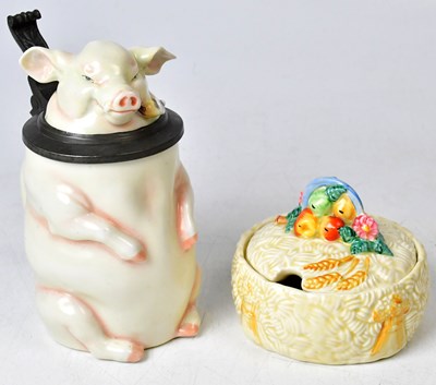 Lot 169 - CLARICE CLIFF FOR NEWPORT POTTERY; a harvest...