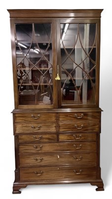 Lot 15 - A reproduction 19th century mahogany style...