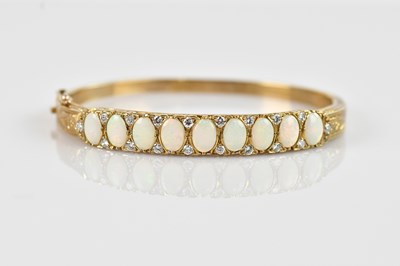 Lot 1129 - A good Victorian style 9ct gold diamond and...