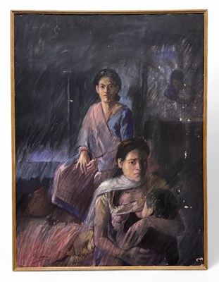 Lot 24 - VILAS CHORMALE (born 1968); oil on board, two...