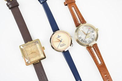 Lot 248 - VIVIENNE WESTWOOD; three analogue quartz...