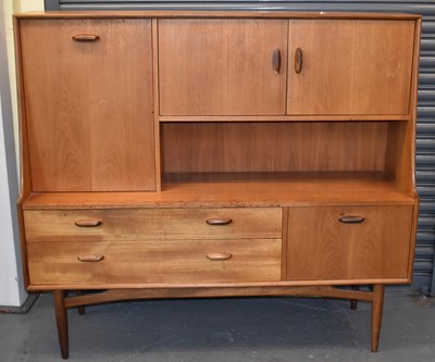 Lot 56 - G-PLAN; a mid century teak freestanding...