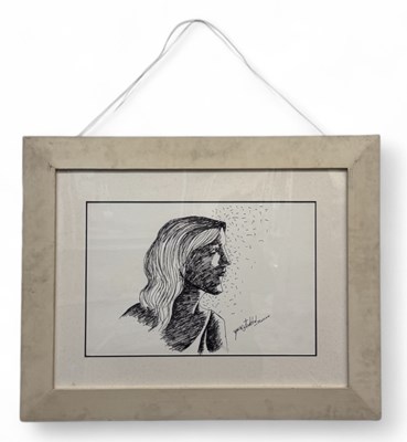 Lot 14 - YUSUF ARAKKAL (1945-2016); a pen and ink...