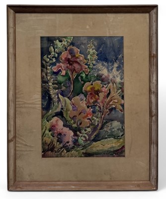 Lot 47 - SUDHA MADAN (1928-2024); watercolour, 'Flowers'...