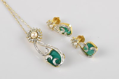 Lot 2020 - An Indian yellow and white metal diamond,...