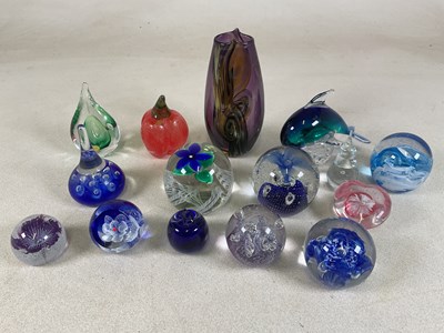 Lot 466 - ALLISTER MALCOLM; a glass vase, and a quantity...