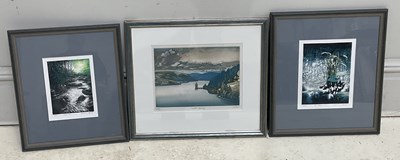 Lot 548 - RICHARD LEE STEVENSON; a pair of etchings,...