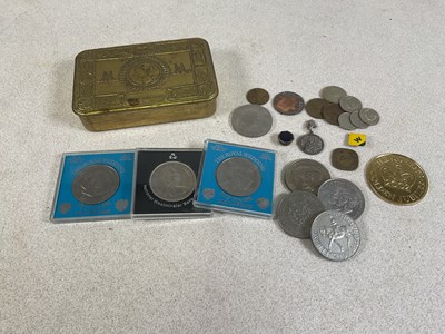 Lot 339 - A WWI Christmas gift tin from Princess Mary,...