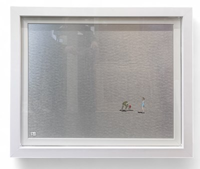 Lot 171 - DYLAN IZAAK; original painting on aluminium,...