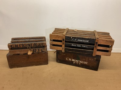 Lot 256 - BRIGADIER C.H.MONTAGUE; four campaign crates...