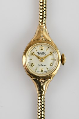 Lot 516 - ROTARY; a lady's 9ct yellow gold cased...