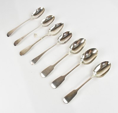 Lot 137 - Seven assorted George III and later hallmarked...