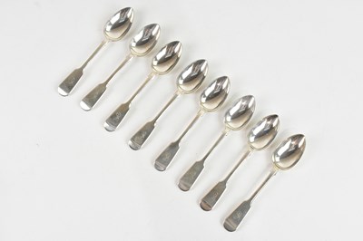 Lot 181 - A harlequin set of eight Victorian hallmarked...