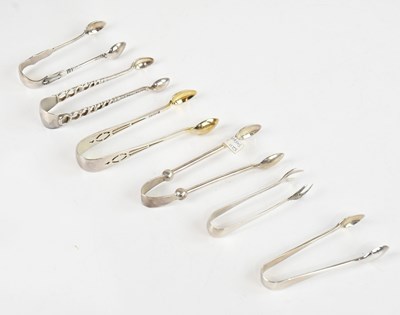 Lot 345 - Six pairs of Victorian and later hallmarked...