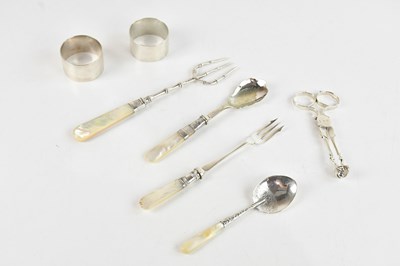 Lot 347 - A pair of George III hallmarked silver sugar...