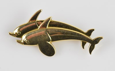 Lot 1268 - ARNO MALINOWSKI FOR GEORG JENSEN; a rare 18ct...