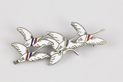 Lot 1342 - ERIK MAGNUSSEN; a sterling silver and...