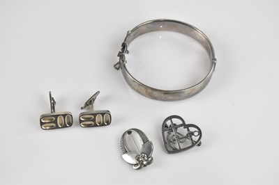 Lot 1001 - NANNA DITZEL; a pair of Georg Jensen model 221...