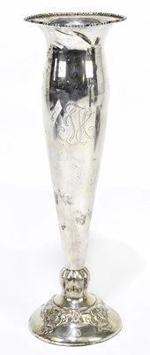 Lot 2583 - An early 20th century Continental silver vase,...