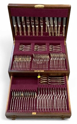 Lot 1107 - A one hundred and twelve piece Flexfit silver...