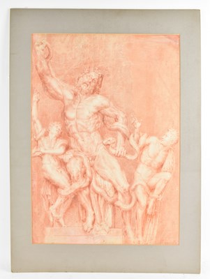 Lot 141 - GIUSEPPE PESCE; 18th century red chalk and...