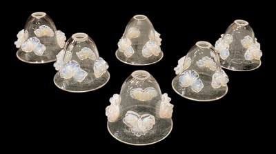 Lot 104 - MURANO; a set of six vintage textured art...