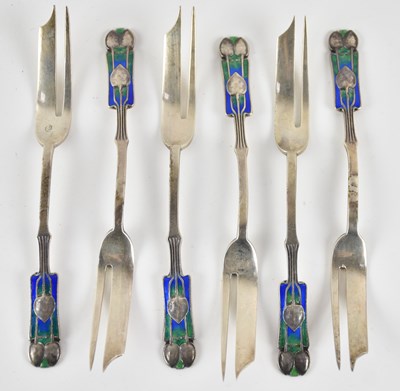 Lot 1154 - LIBERTY & CO LTD; a set of six Edward VII...