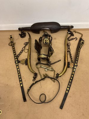 Lot 5 - TUCKER, MAKER, EXETER; a shire horse bridle,...