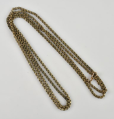 Lot 2236 - Yellow metal coloured muff chain