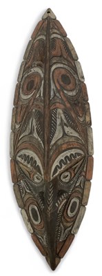 Lot 599 - A Papua New Guinea carved wooden painted...