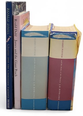 Lot 419 - J K ROWLING; two first edition Harry Potter...