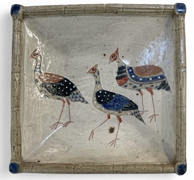 Lot 526 - JILL FANSHAWE KATO; a square studio pottery...