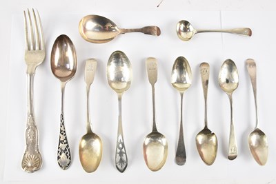 Lot 1182 - A Victorian hallmarked silver spoon with...