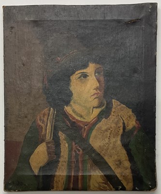 Lot 548 - A J BOWDEN; oil on canvas, portrait of a...