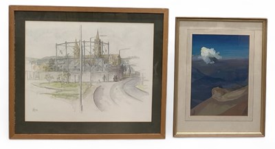 Lot 255 - MARJORY DYER; watercolour, impressionistic...