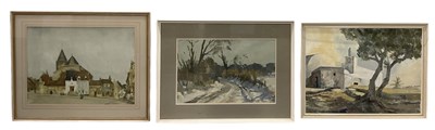 Lot 258 - WILLIAM RUSSELL FLINT (1880-1969); print, town...