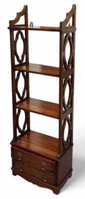 Lot 84 - A set of reproduction mahogany Chippendale...