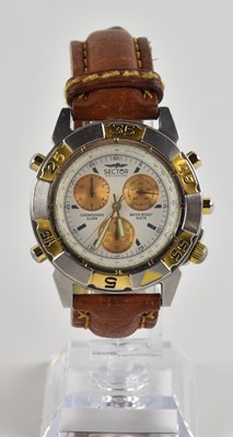Lot 1664 - SECTOR; a gentleman's stainless steel...