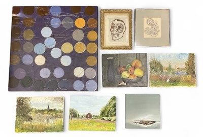 Lot 264 - Eight assorted decorative pictures, including...