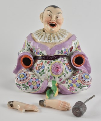 Lot 1103 - A 19th century laughing nodding buddha,...
