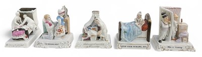Lot 317 - Five various porcelain fairings, comprising...