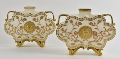 Lot 541 - ROYAL WORCESTER; a pair of 19th century...