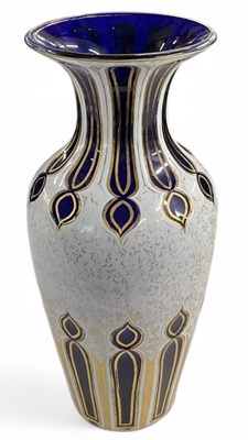Lot 578 - An early 20th century Bohemian large vase of...