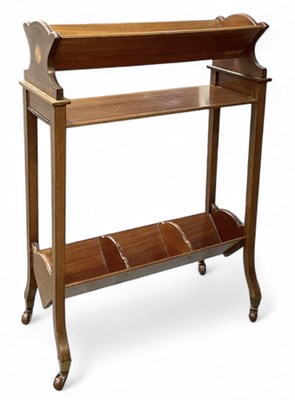 Lot 81 - An Edwardian mahogany and crossbanded shell...