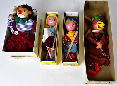 Lot 664 - Four puppets, comprising a Barnsbury Puppet,...