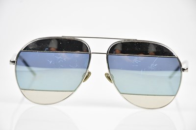 Lot 122 - CHRISTIAN DIOR; a pair of Split 1 aviator...