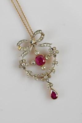 Lot 2038 - A Victorian style white and yellow metal...